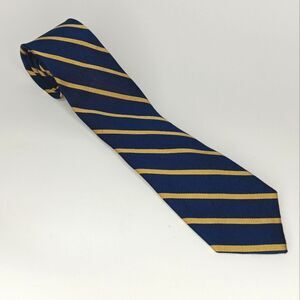 JOS. A. BANK Men’s Navy Gold Stripe Silk Tie Executive Classic Office